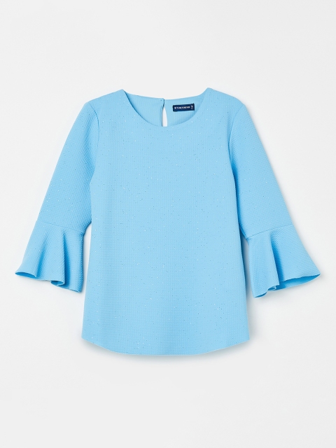 

Fame Forever by Lifestyle Girls Blue Self Design A-Line Top