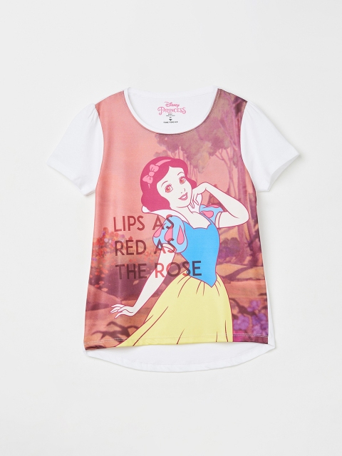 

Fame Forever by Lifestyle Girls White Printed High-Low Top