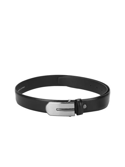 

Red Tape Men Black Textured Leather Belt