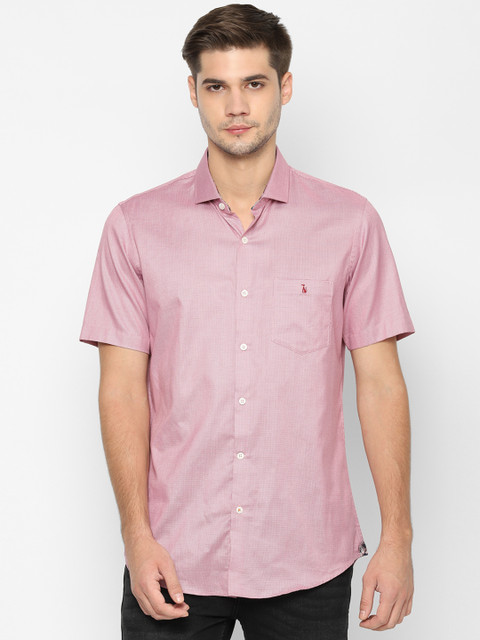 

SIMON CARTER LONDON Men Pink Regular Fit Printed Casual Shirt