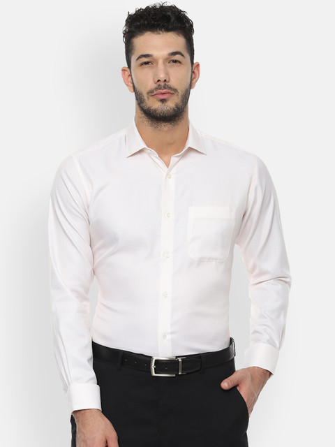 

Van Heusen Men White Regular Fit Solid Formal Shirt