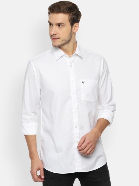

Allen Solly Men White Slim Fit Solid Casual Shirt