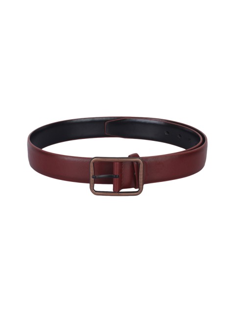 

Swiss Design Men Brown Solid Leather Belt