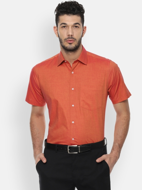 

Van Heusen Men Orange Regular Fit Solid Formal Shirt