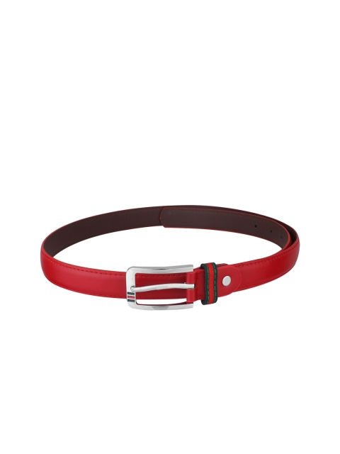 

Swiss Design Women Red Solid Belt