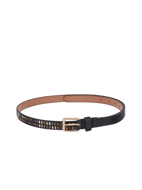 

Swiss Design Women Black Embellished Belt