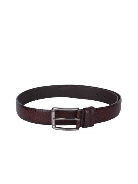 

Swiss Design Men Brown Solid Leather Belt