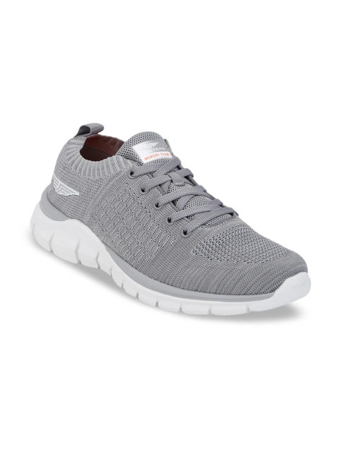 

Red Tape Men Grey Textile Walking Shoes
