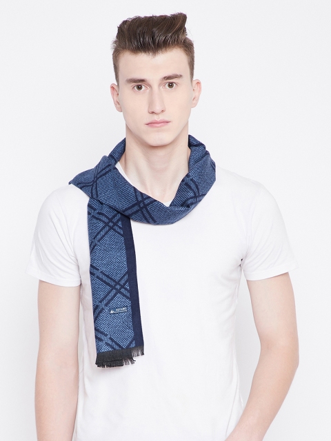

Alvaro Castagnino Men Blue Checked Muffler
