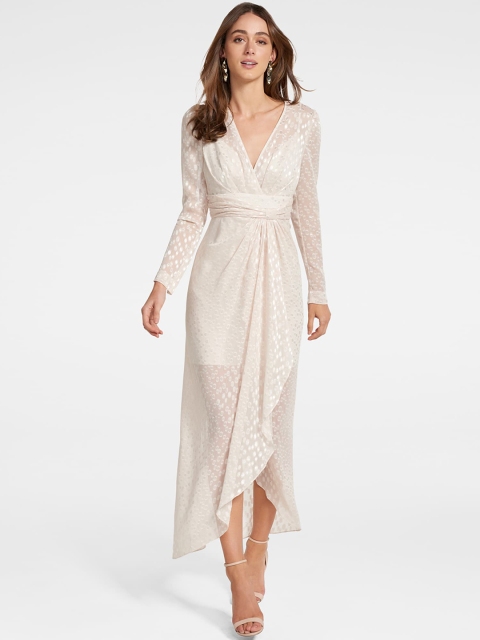 

Forever New Women Cream-Coloured Printed Maxi Dress