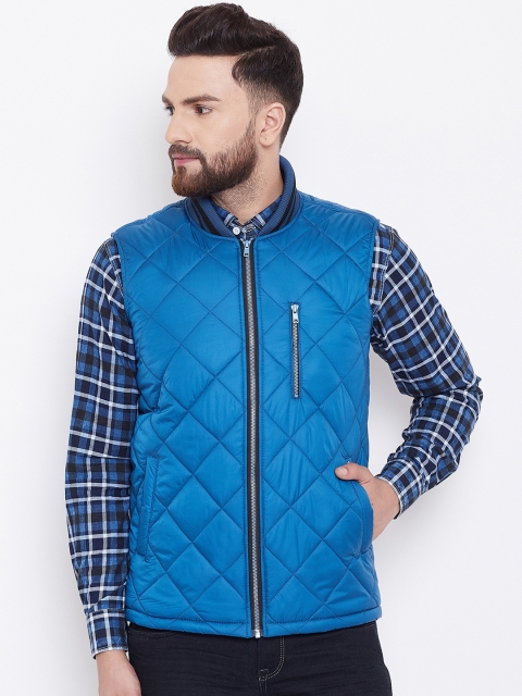 

Canary London Men Blue Solid Puffer Jacket