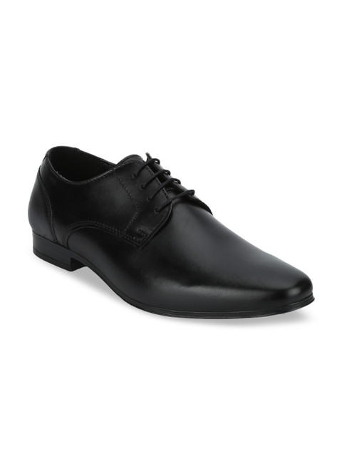 

Red Tape Men Brown Leather Formal Derbys, Black