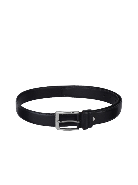 

Swiss Design Men Black Solid Leather Belt