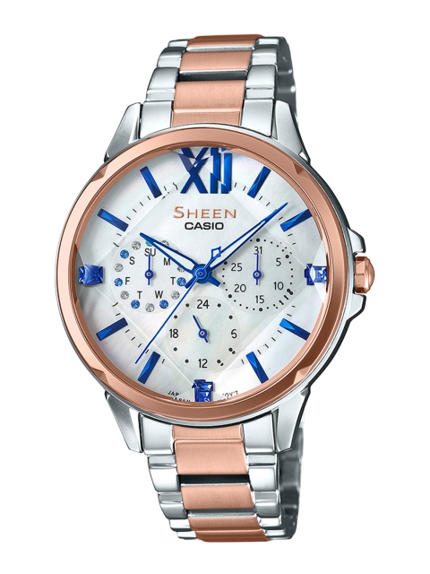 

CASIO Sheen Women Silver-Toned Analogue Watch SX230 SHE-3056SPG-7AUDF