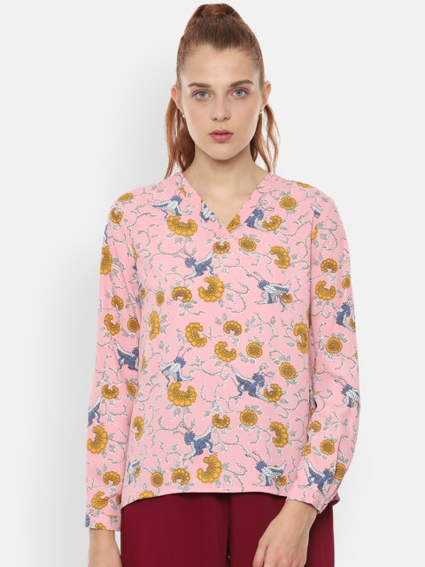 

Van Heusen Woman Pink Printed Top