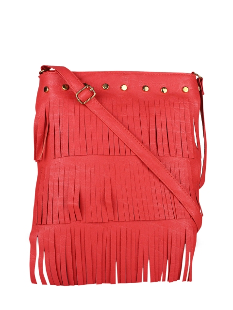 

Vivinkaa Women Red Solid Sling Bag