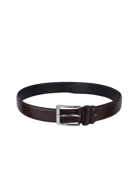 

Swiss Design Men Brown Solid Leather Belt