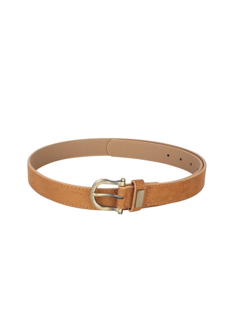

Swiss Design Women Tan Brown Solid Leather Belt