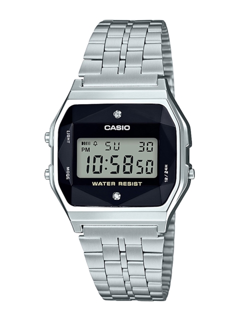 

CASIO Unisex Black Digital Watch D163