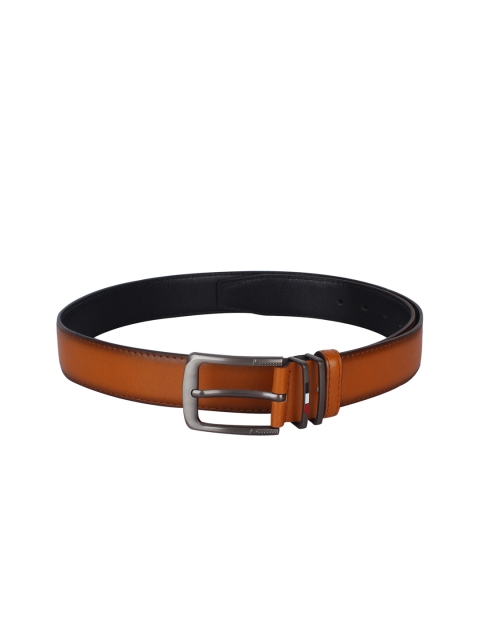 

Swiss Design Men Brown Solid Leather Belt