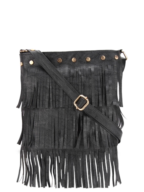 

Vivinkaa Women Black Solid Sling Bag