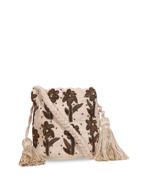 

Diwaah Off-White Embroidered Potli
