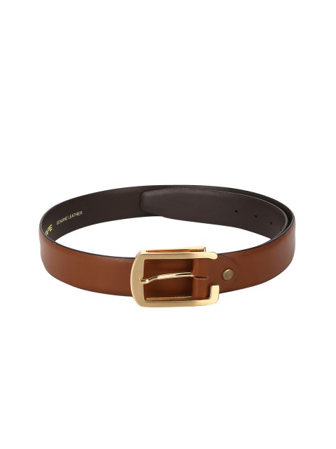 

Red Tape Men Tan Brown Textured Leather Belt