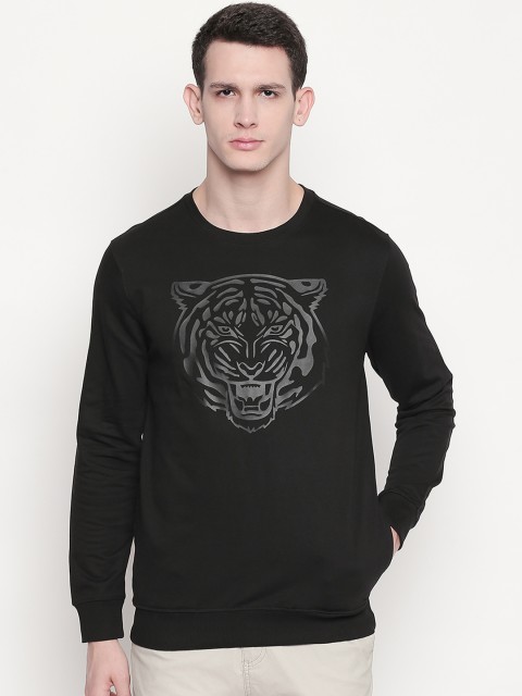 

SF JEANS by Pantaloons Men Black Printed Sweatshirt
