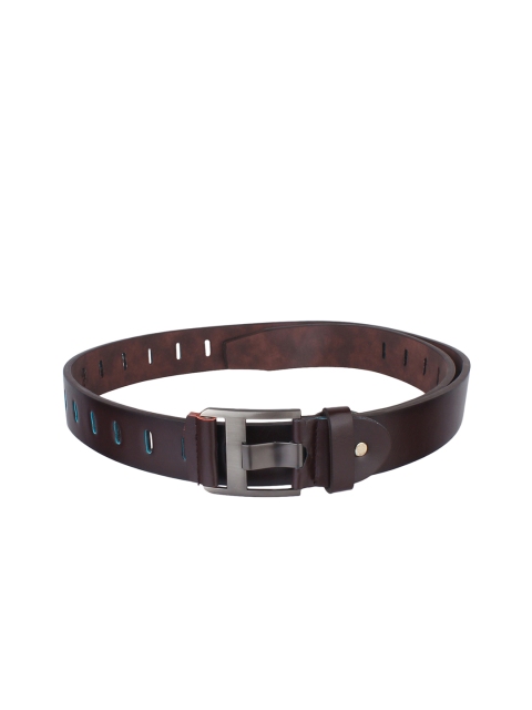 

Swiss Design Men Brown Solid Leather Belt
