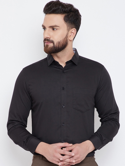 

Canary London Men Black Smart Slim Fit Solid Formal Shirt