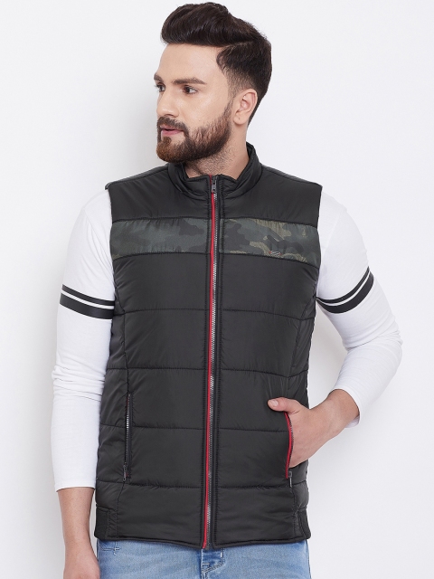 

Canary London Men Black Printed Padded Jacket
