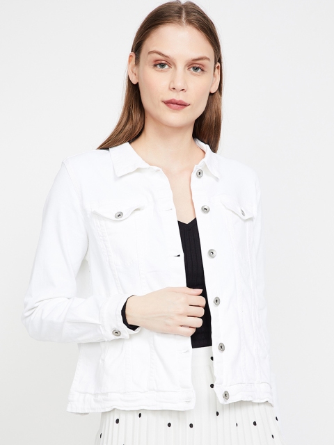 

Fame Forever by Lifestyle Women White Solid Jacket