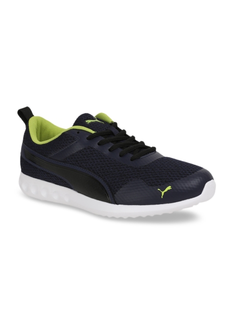 

Puma Men Navy Blue Textile HappyFeet IDP Running Shoes 19185502