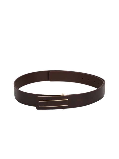 

Van Heusen Men Brown Solid Leather Belt