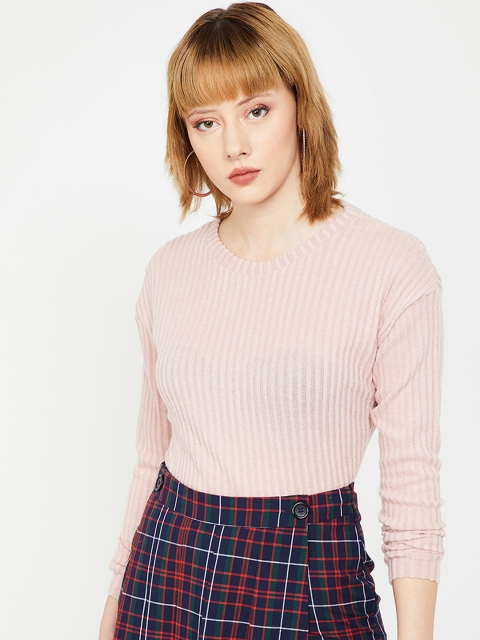 

Fame Forever by Lifestyle Women Pink Solid Sweater