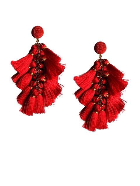 

Foxy Sperks Red Quirky Drop Earrings