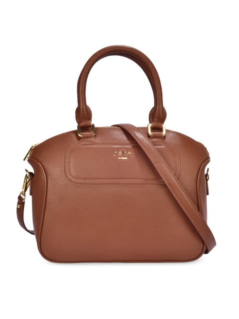 

Eske Brown Solid Leather Handheld Bag
