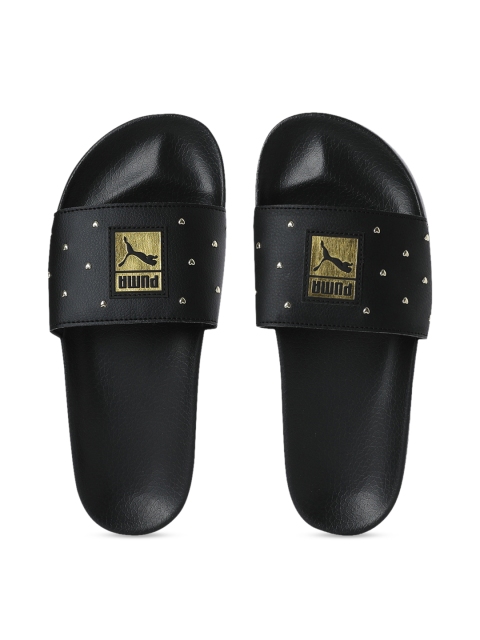 

Puma Women Black Printed Leadcat Studs Wns Sliders