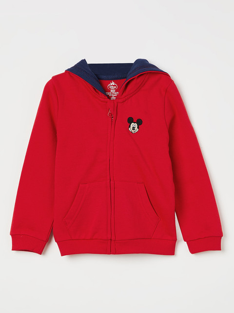 

Juniors by Lifestyle Boys Red Solid Hooded Sweatshirt
