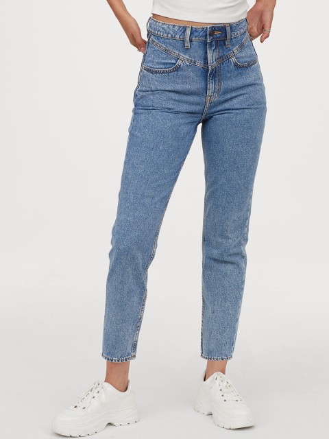 

H&M Blue Mom High Ankle Jeans