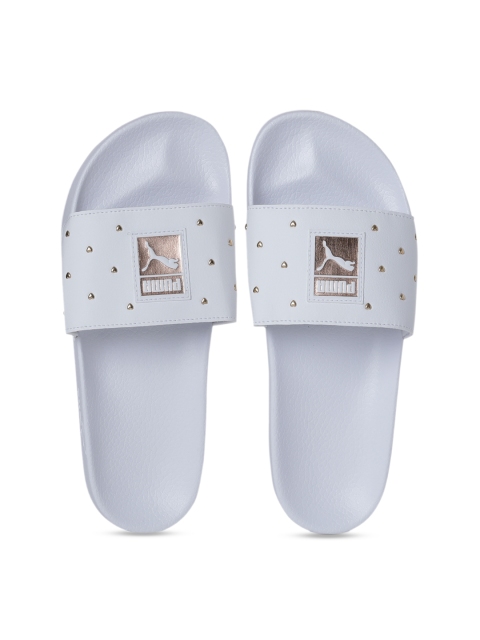 

Puma Women White Printed Leadcat Studs Wns Sliders