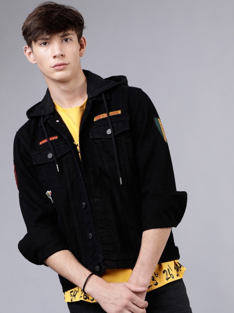 

Ecko Unltd Men Black Solid Jacket