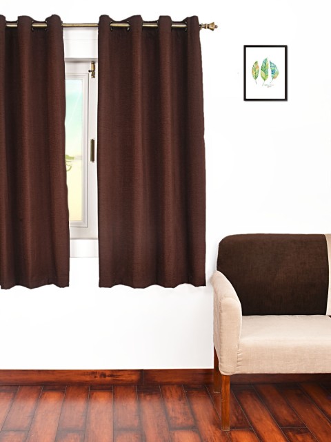 

Ariana Coffee Brown Single Room Darkening Window Curtain