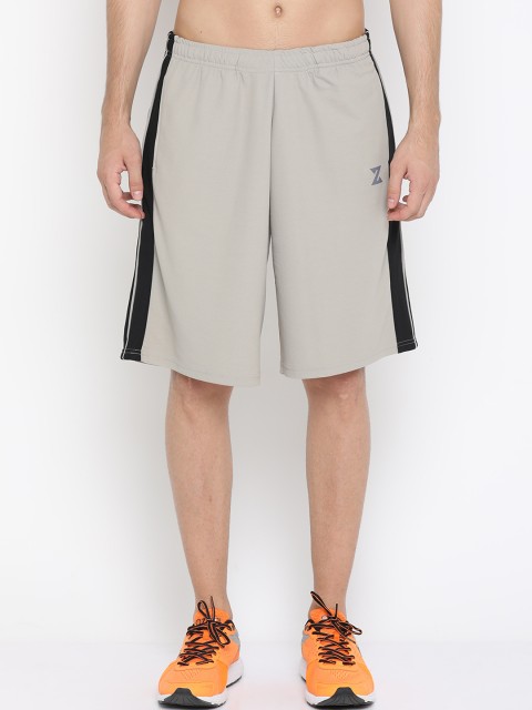 

Azani Men Grey Striped Regular Fit Knitted Basketball Sports Shorts