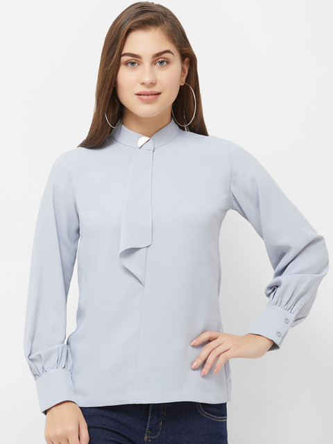 

Soie Women Grey Solid Top