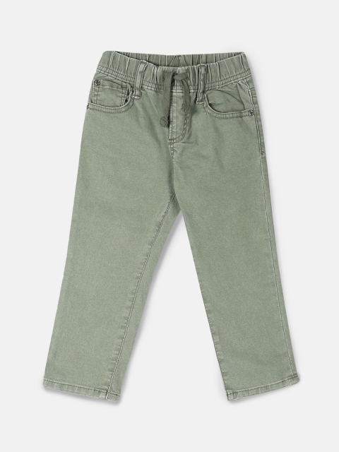 

GAP Boys Green Slim Fit Fantastiflex Mid-Rise Clean Look Stretchable Jeans