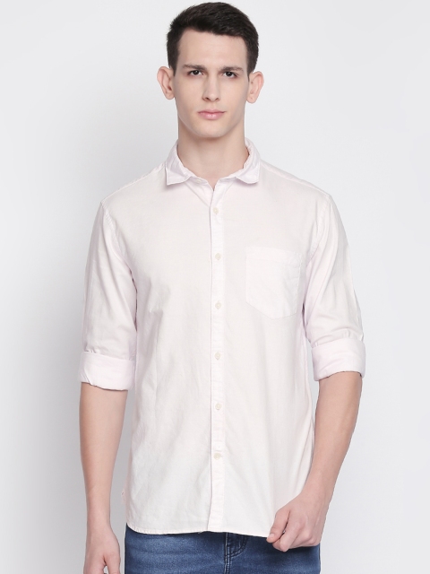 

BYFORD by Pantaloons Men Pink Slim Fit Solid Casual Shirt