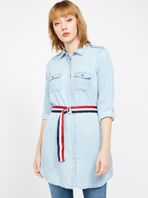 

Fame Forever by Lifestyle Women Blue Solid Tunic