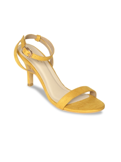 

Monrow Women Yellow Solid Sandals
