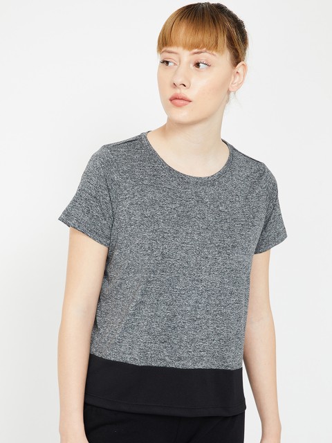 

Kappa Women Grey Colourblocked Top